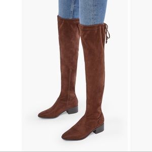 Nettie Brown over the knee boots NIB